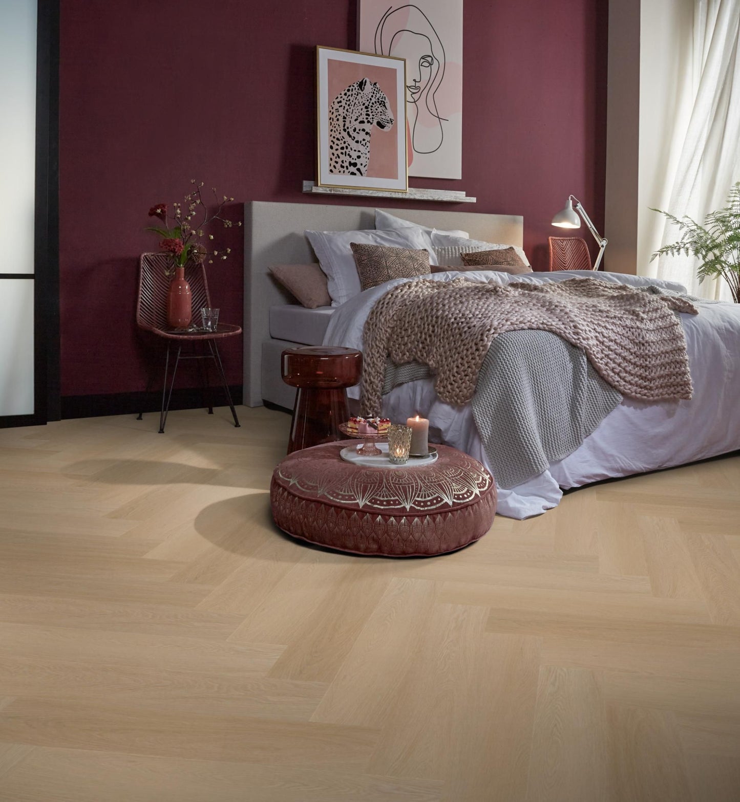 Ambiant Spigato Estino Visgraat Natural Oak Dryback