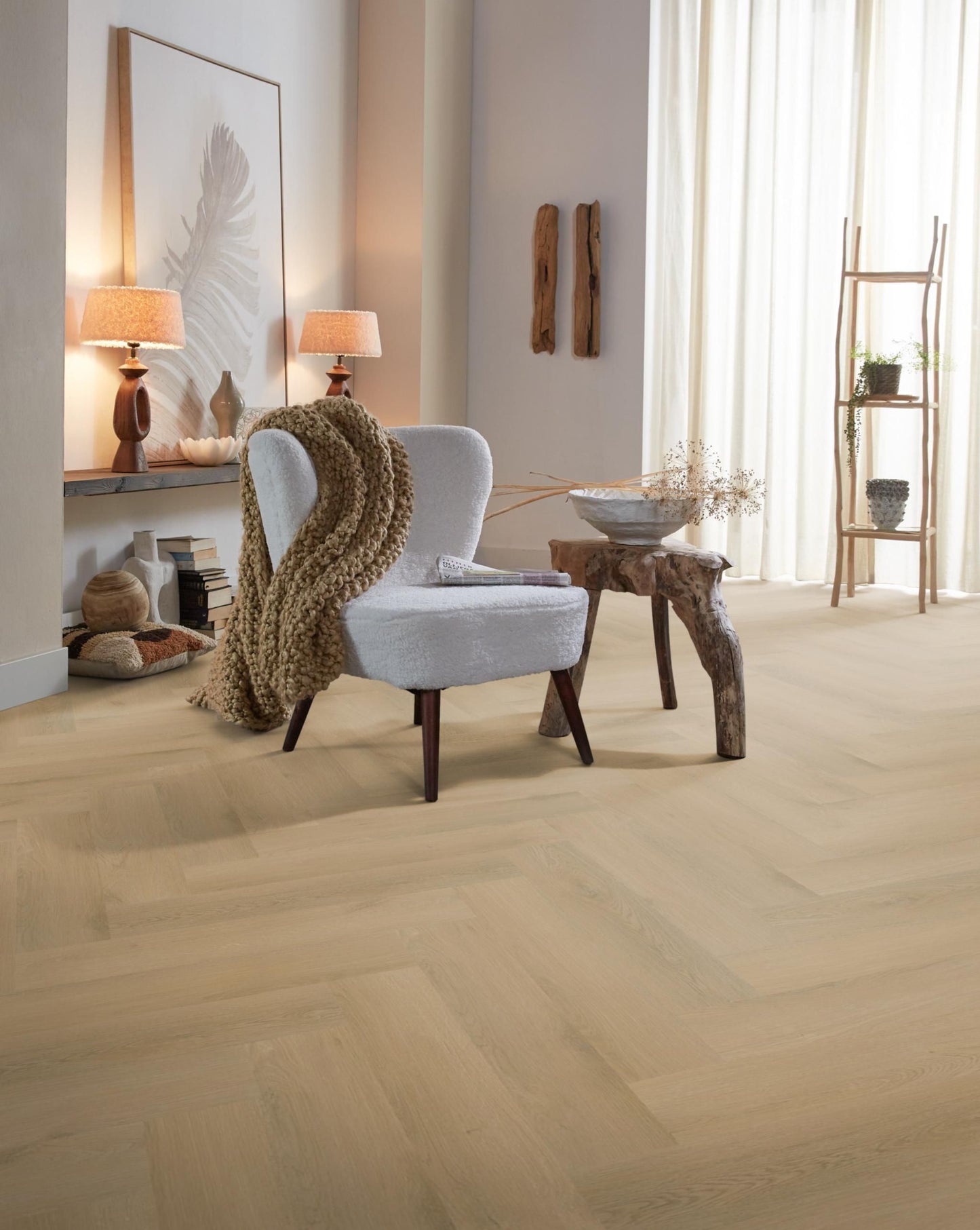 Ambiant Spigato Navaro Visgraat Light Oak Plak