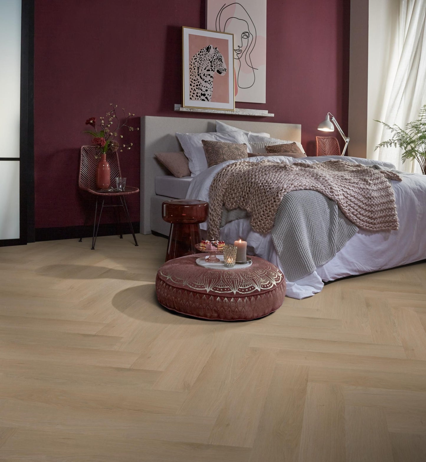 Ambiant Spigato Navaro Visgraat Natural Oak Plak