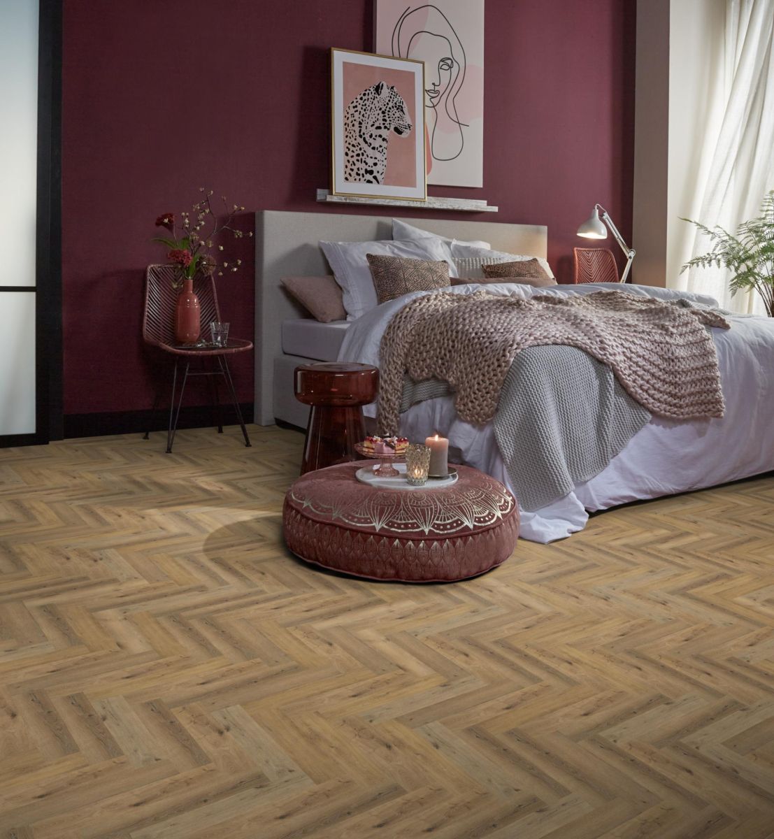 Ambiant Spigato Visgraat Dark Oak Dryback