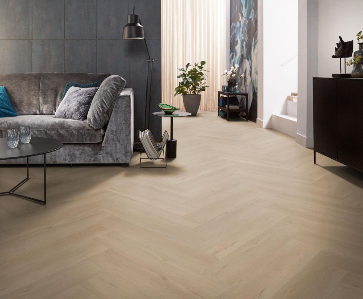 Ambiant Spigato Vivero Visgraat Beige Dryback