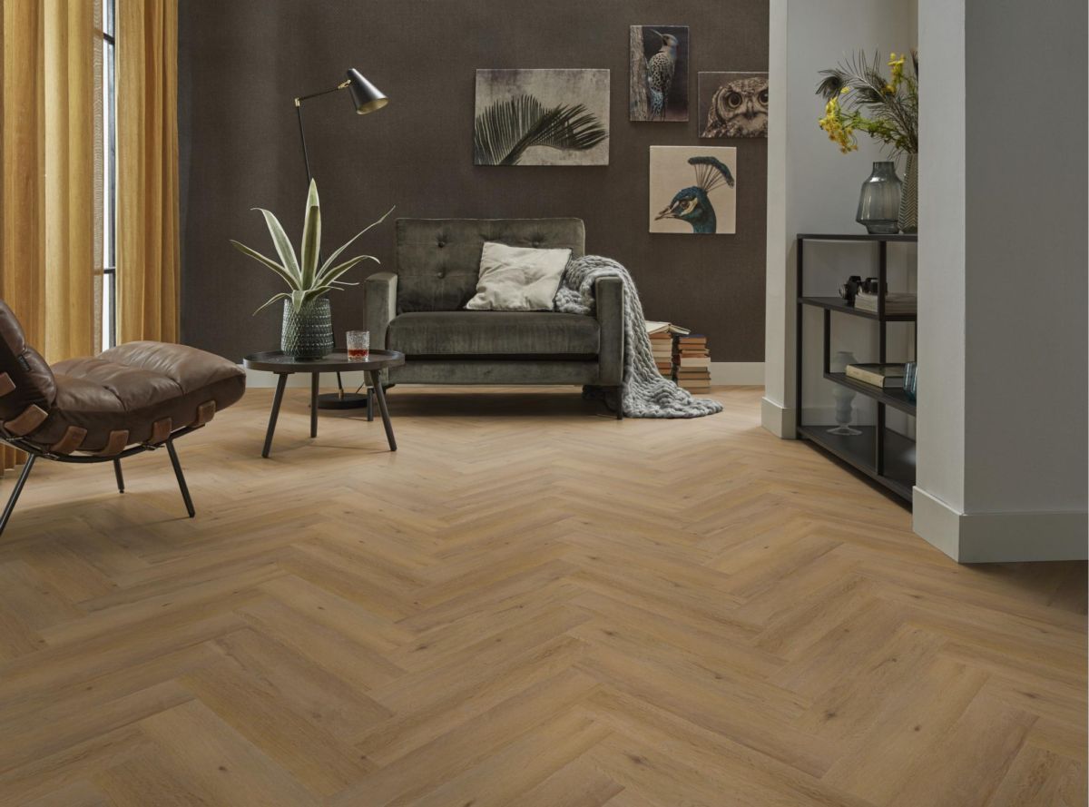 Ambiant Spigato Vivero Visgraat Dark Oak Dryback