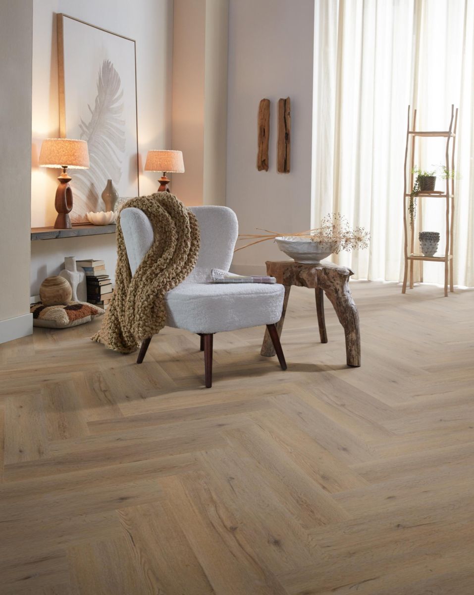 Ambiant Spigato Vivero Visgraat Natural Oak Dryback